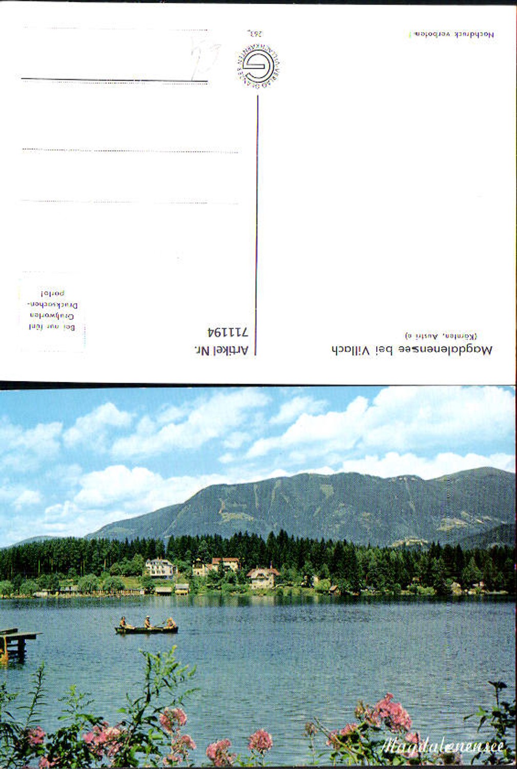 711194 Magdalenensee near Villach Rowing boat