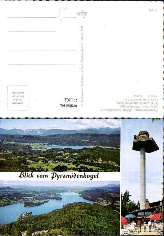 711202 Mehrbild AK Pyramidenkogel Aussichtsturm Keutschachersee Wörthersee