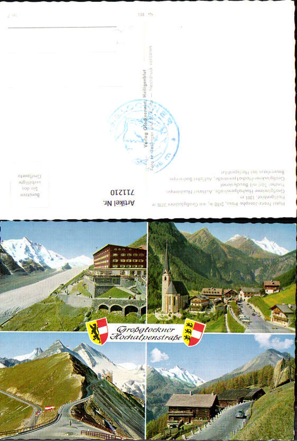 711210 Mehrbild AK Heiligenblut Großglockner Hochalpenstraße Fuscher Törl Bauernhaus VW Käfer
