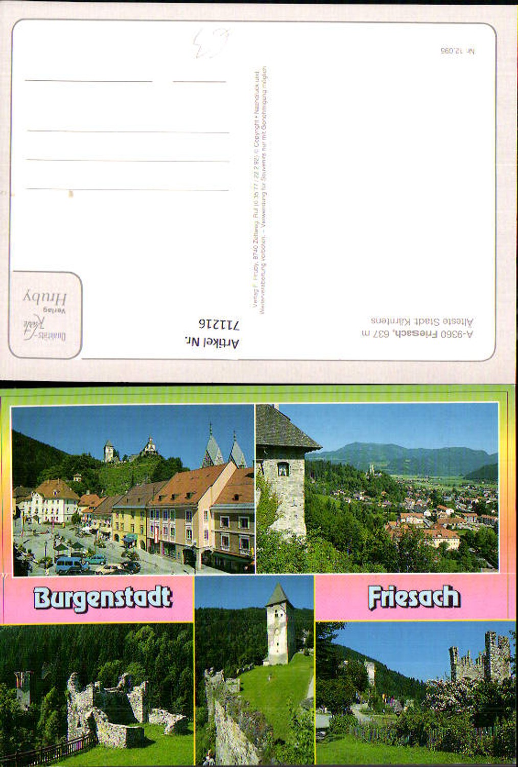 711216 Mehrbild AK Friesach Ansichten mit Burgen Kirche