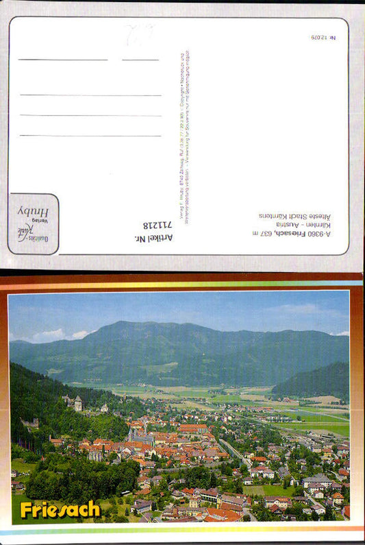711218 Friesach Total view with castles