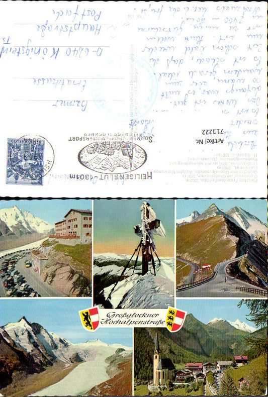 711222 Multi-image AK Heiligenblut Parking lot Franz-Josefshöhe Summit cross Fuschertörl Pasterze Glacier