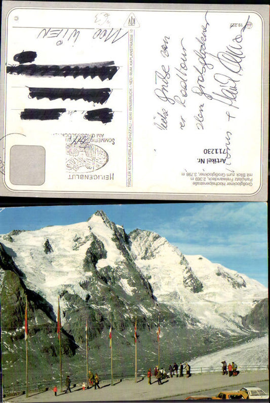 711230 Heiligenblut Großglockner Hochalpenstraße Parkplatz Freiwandeck