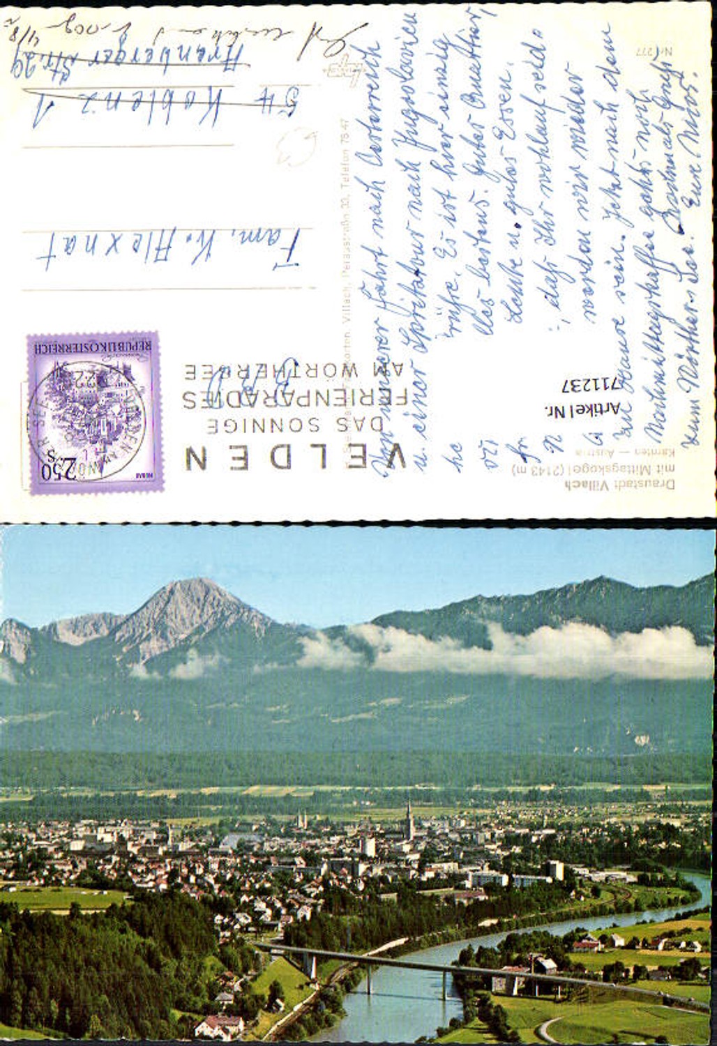 711237 Villach mit Mittagskogel
