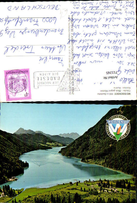 711265 Weissensee Ostufer Blick geg. Westen