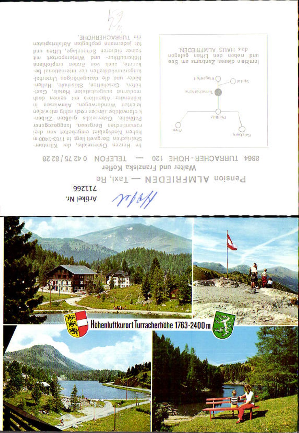 711266 Mehrbild AK Turracher Höhe Haus Almfrieden Stadl-Predlitz