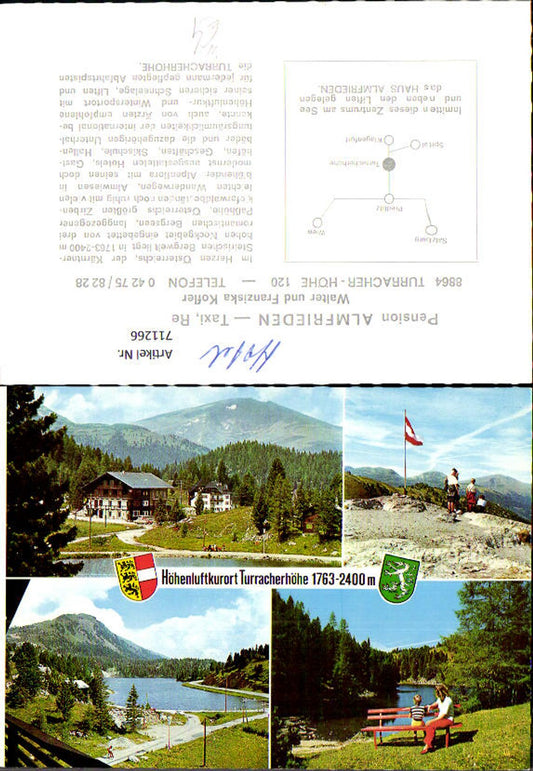 711266 Mehrbild AK Turracher Höhe Haus Almfrieden Stadl-Predlitz