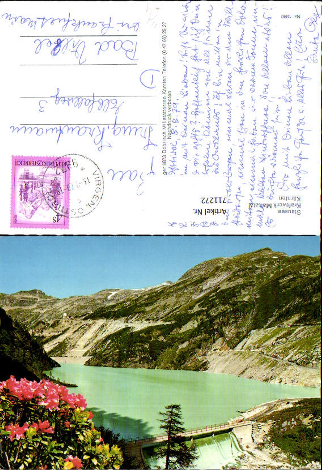 711272 Stausee Kraftwerk Maltatal Malta Kärnten