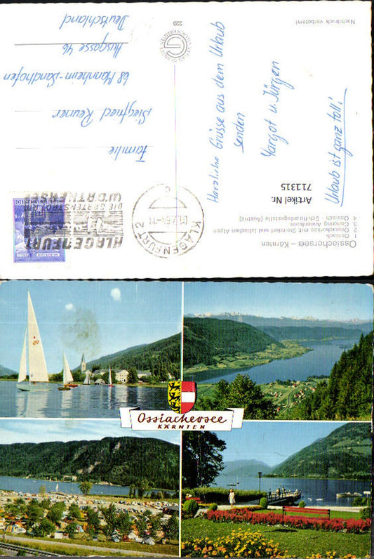 711315 Mehrbild AK Ossiachersee Ossiach Camping Annenheim Schiffsanlegestelle