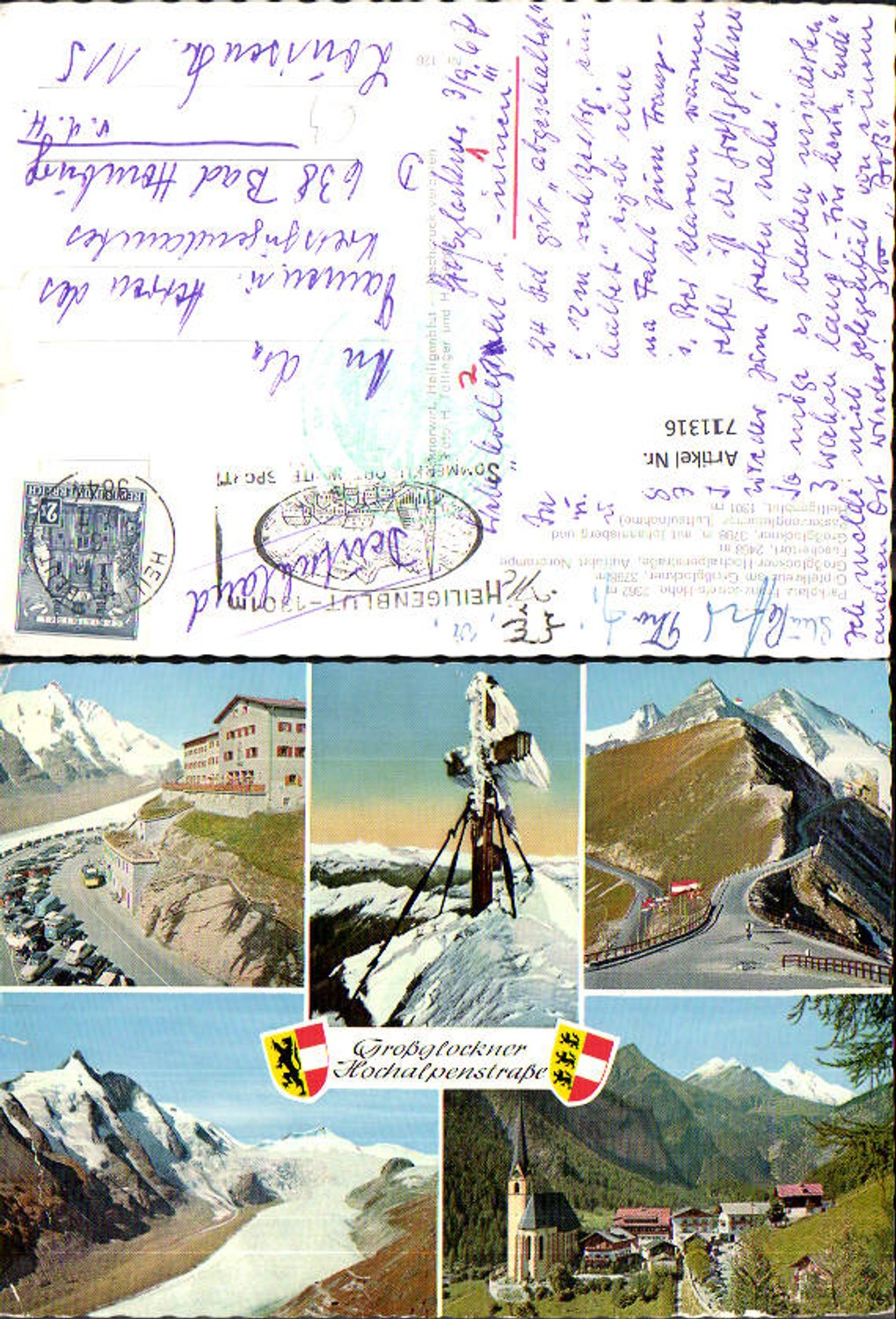 711316 Mehrbild AK Heiligenblut Großglockner Hochalpenstraße Gipfelkreuz Fuschertörl Pasterze