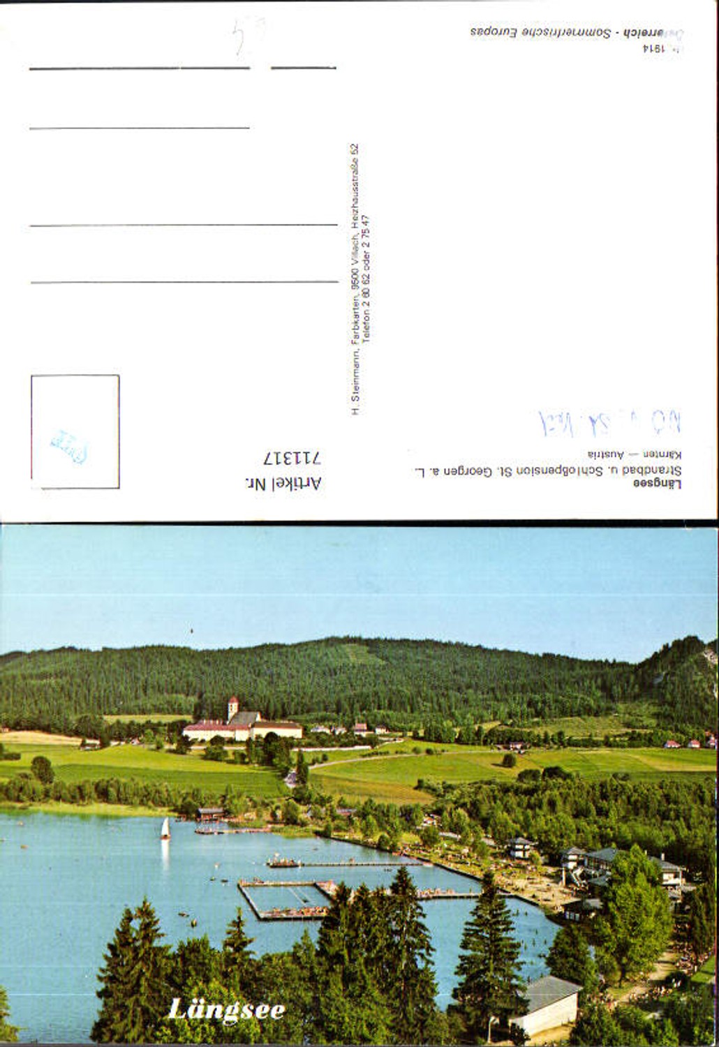 711317 Längsee Strandbad u. Schloßpension St Georgen a. Längsee