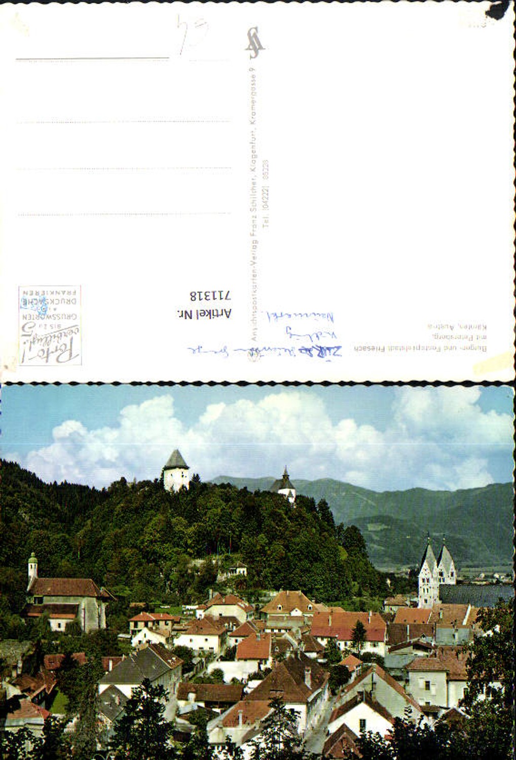 711318 Friesach mit Petersberg Ansicht mit Burg