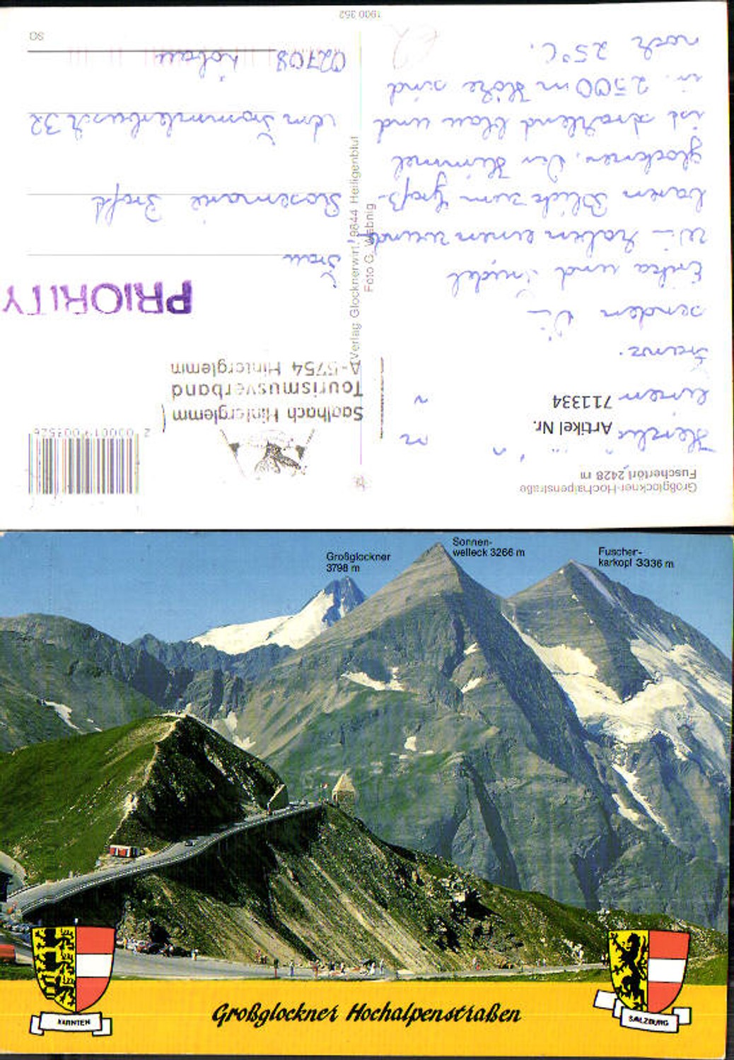 711334 Großglockner Hochalpenstraße  Fuschertörl b. Heiligenblut