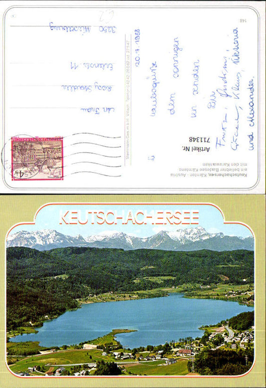 711348 Keutschachersee mit d. Karawanken Keutschach a. See