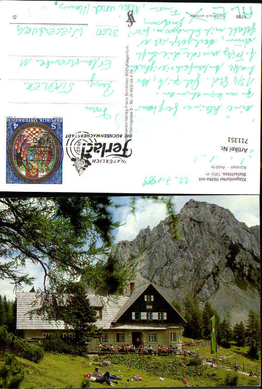 711351 Klagenfurter Hütte mit Bielschitza Feistritz im Rosental
