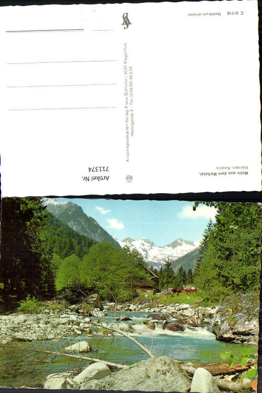 711374 Motiv aus dem Maltatal Malta Maltaberg Kärnten