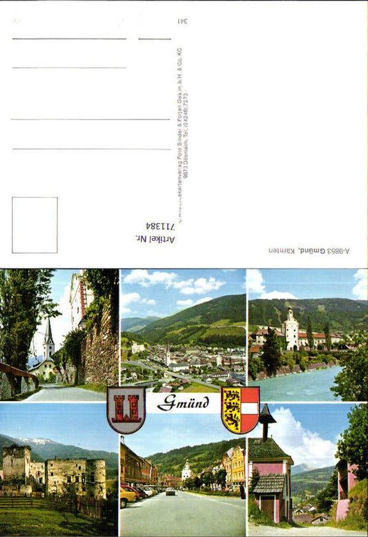711384 Mehrbild AK Gmünd in Kärnten Burg Kirche Ortsansichten