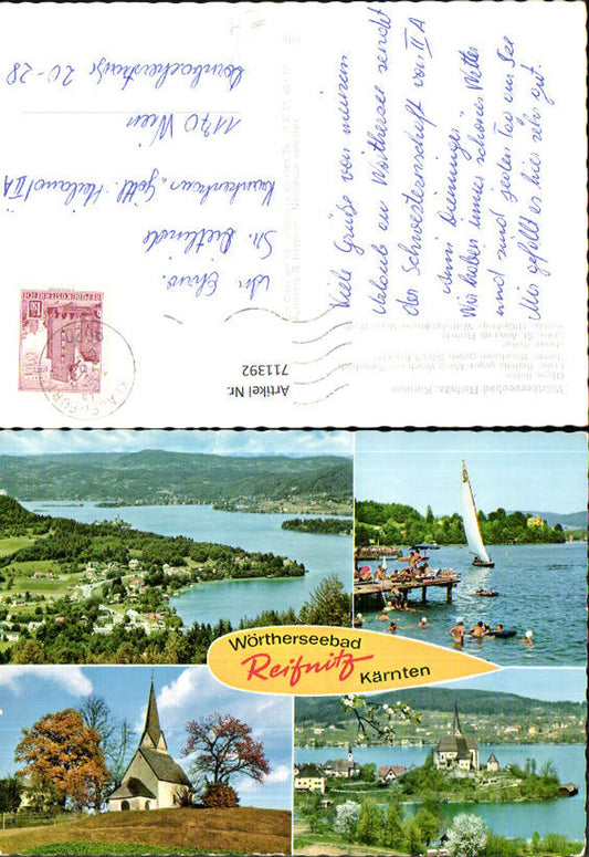 711392 Mehrbild AK Reifnitz geg. Maria Wörth Badeleben St Anna ob Reifnitz