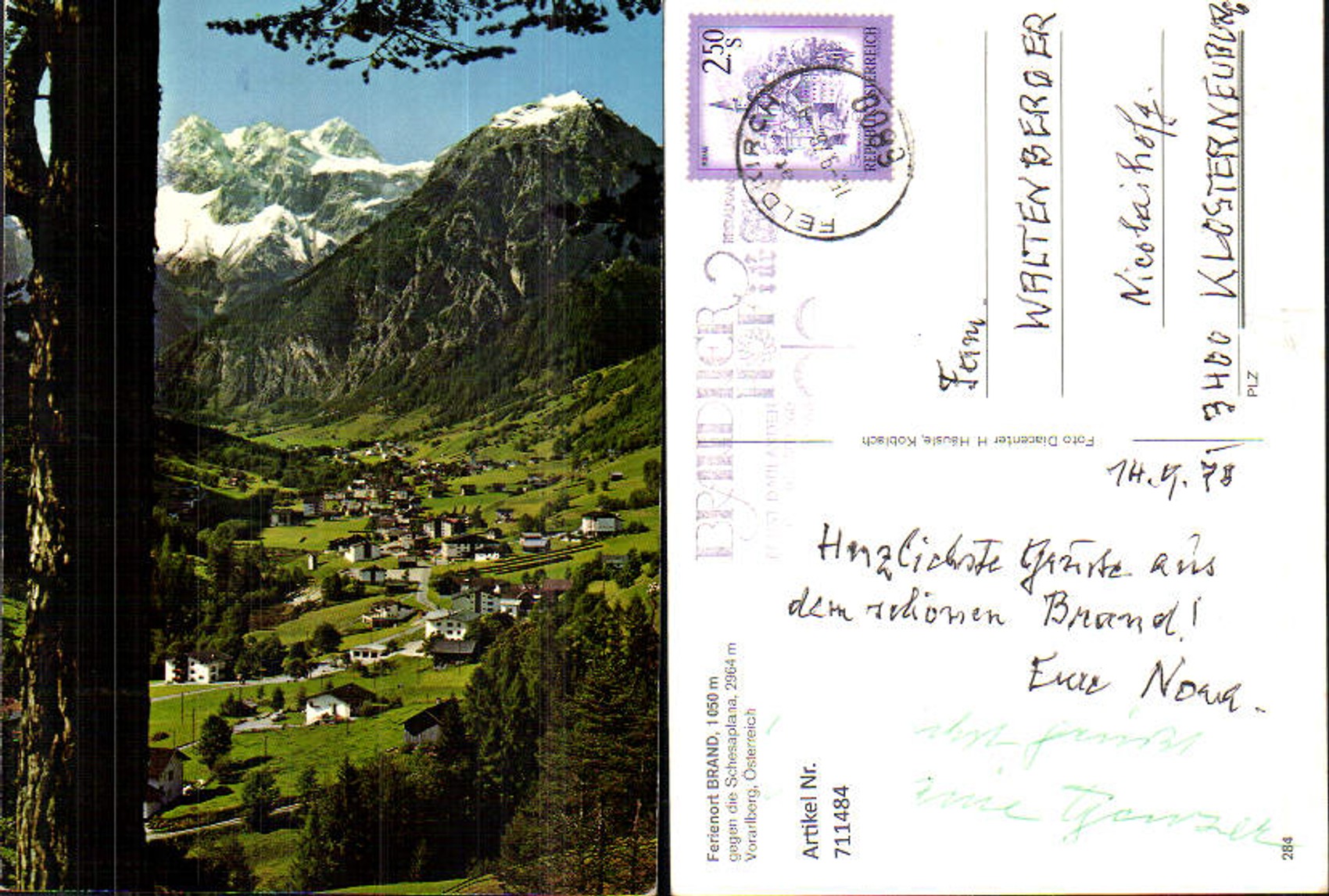 Alte Ansichtskarte – Old Postcard