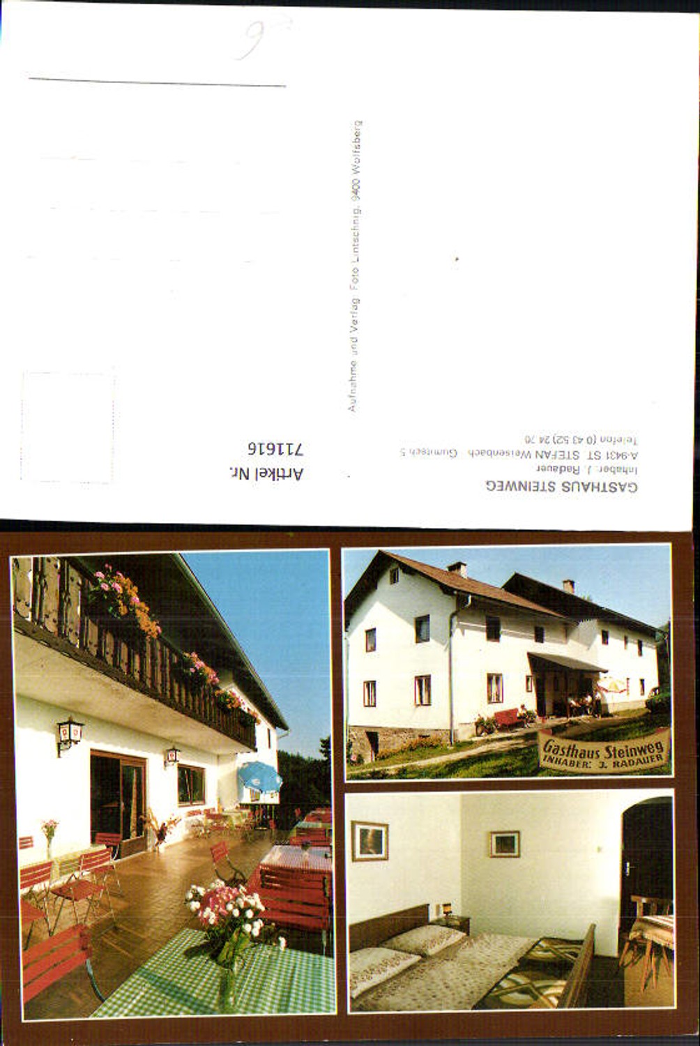 711616 Mehrbild AK St Stefan Weisenbach Gasthaus Steinweg