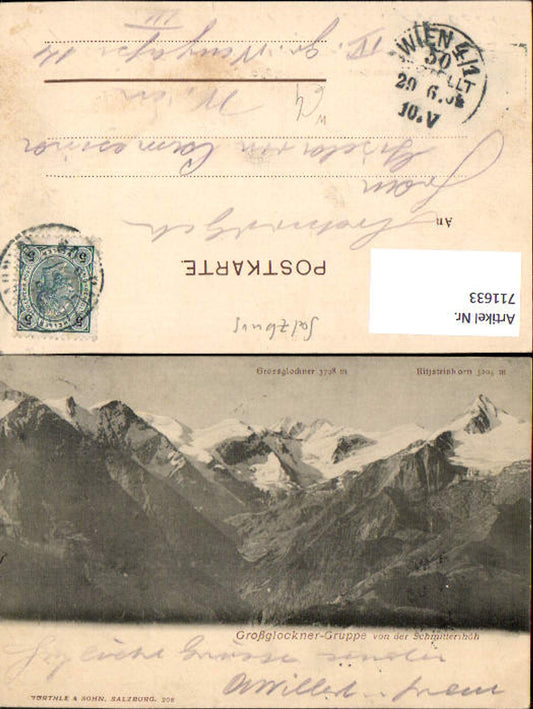 711633 Heiligenblut Großglockner-Gruppe v. d. Schmittenhöhe
