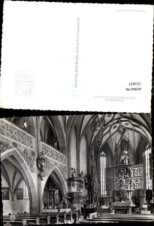 711637 Foto AK Heiligenblut Wallfahrtskirche mit Pacher Altar