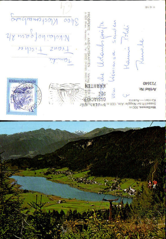 711640 Weißensee Sessellift zur Naggler-Alm Bodensdorf Ossiachersee