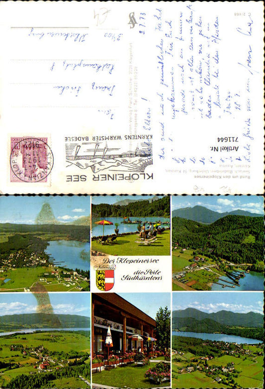 711644 Mehrbild AK Klopeinersee Seelach Badeleben Unterburg St Kanzian a Klopeinersee