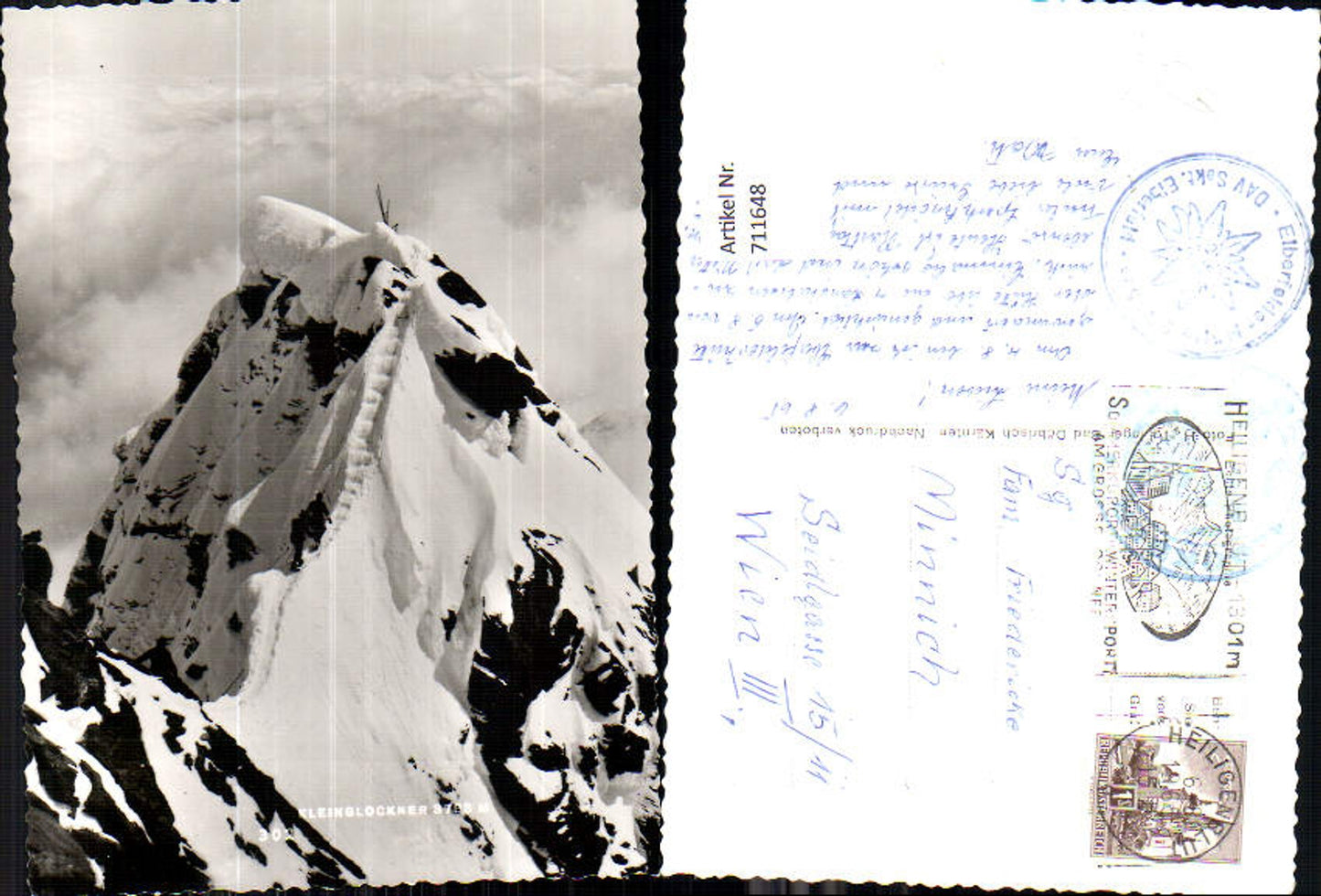 711648 Foto AK Heiligenkreuz Kleinglockner Gipfel