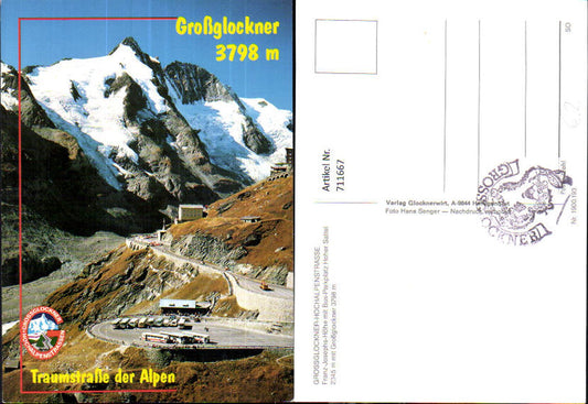 711667 Heiligenblut Großglockner Hochalpenstraße Franz-Josefs-Höhe Bus-Parkplatz Hoher Sattel Bus