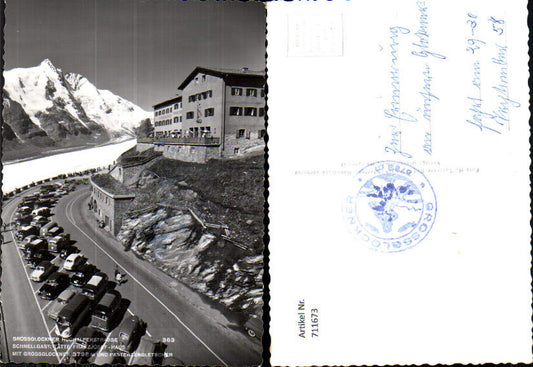 711673 Foto AK Heiligenblut Großglockner Hochalpenstraße Franz-Josefs-Höhe Parkplatz VW Bully