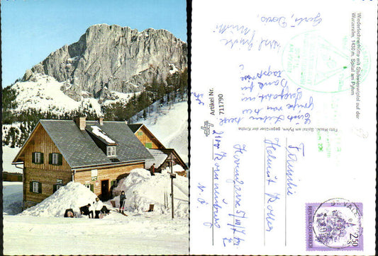 711790 Spital a. Pyhrn Wiederlechnerhütte m. Stubwieswipfel a. d. Wurzeralm Wintersport