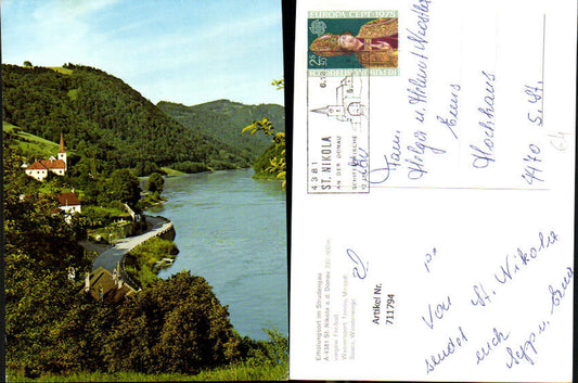 711794 St Nikola a. d. Donau Strudengau Ansicht Donauufer