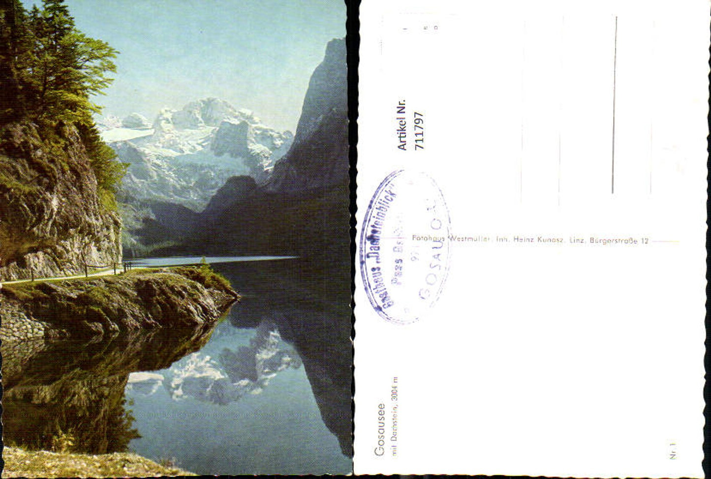 711797 Gosau Gosausee mit Dachstein