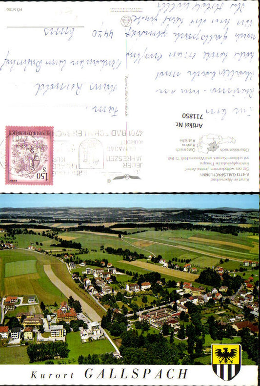 711850 Fliegeraufnahme Gallspach Totale pub Alpine Luftbild FÖ 57355