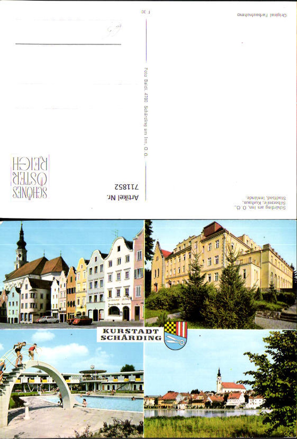 711852 Mehrbild AK Schärding Silberzeile Kurhaus Stadtbad Innlände