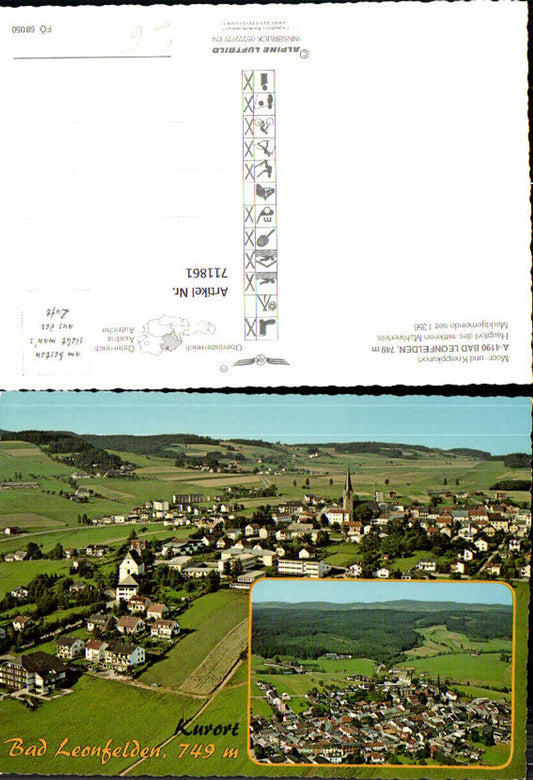 711861 Mehrbild Fliegeraufnahme Bad Leonfelden Ansichten pub Alpine Luftbild FÖ 68050