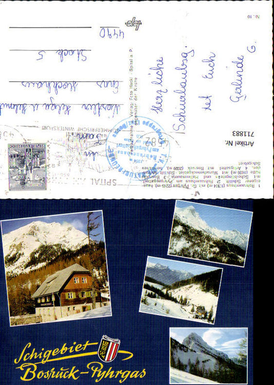 711883 Mehrbild AK Spital a. Pyhrn Rohrauerhaus Bosruckhütte Arligsattel mit Bosruck Winteransichten