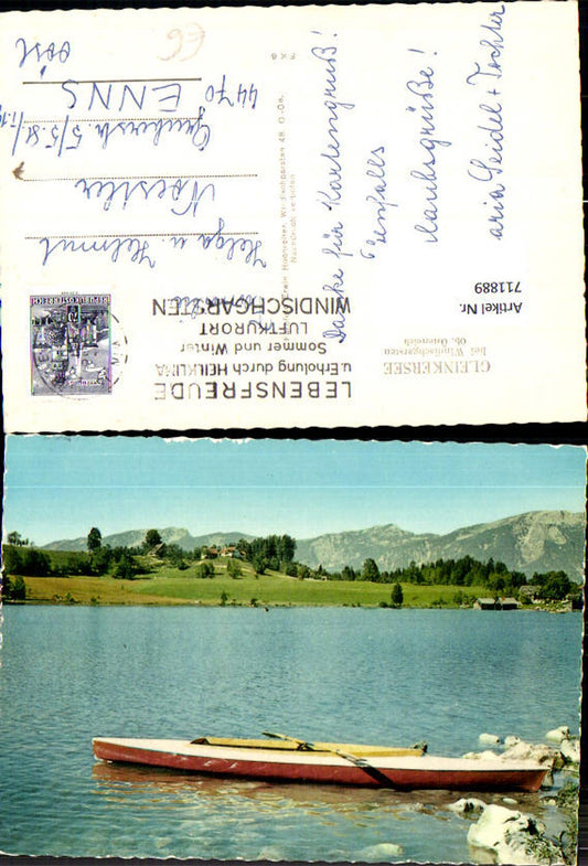 711889 Windischgarsten Gleinkersee Ufer Boot