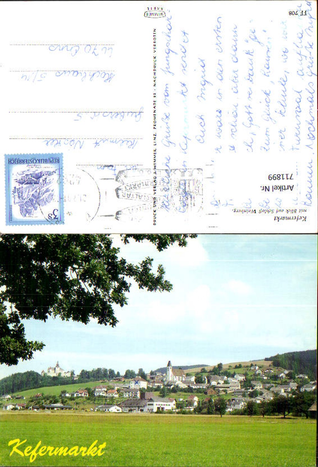 711899 Mehrbild AK Kefermarkt mit Blick auf Schloss Weinberg