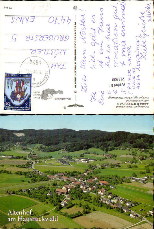 711900 Fliegeraufnahme Gaspoltshofen Altenhof am Hausruckwald pub Alpine Lufbild 77444
