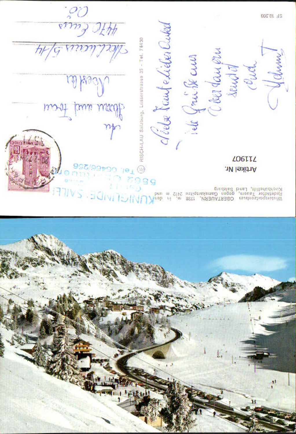 711907 Obertraun geg. Gamskarspitze u. Kirchbühellift Wintersport