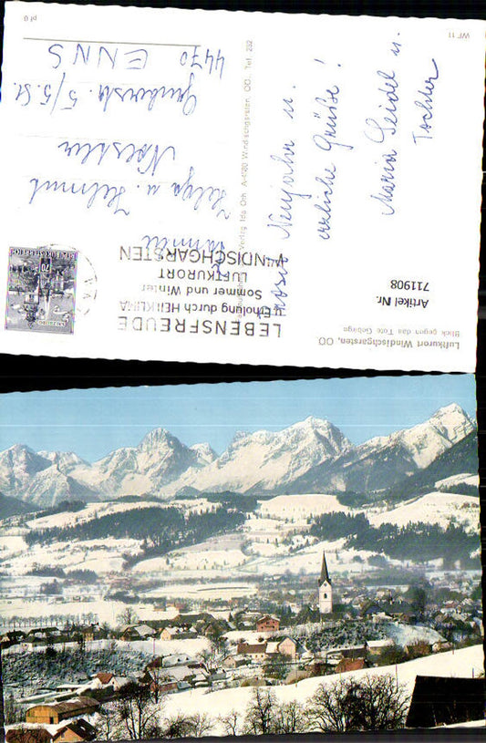 711908 Windischgarsten Blick geg. d. Tote Gebirge im Winter