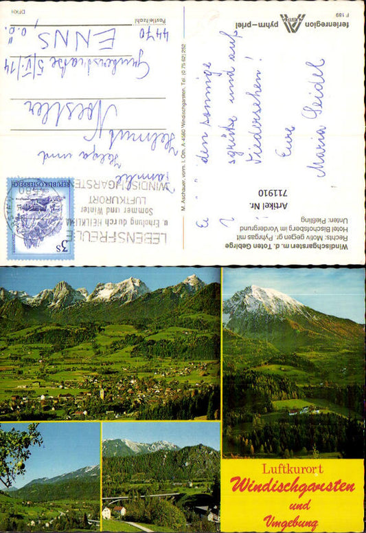 711910 Mehrbild AK Windischgarsten m. d. Toten Gebirge Hotel Bischofsberg Pießling