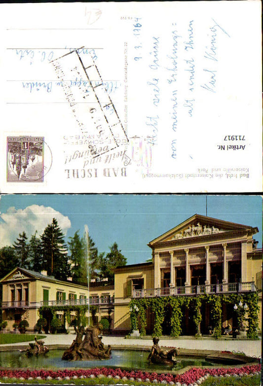 711917 Bad Ischl Kaiservilla u. Park Brunnen