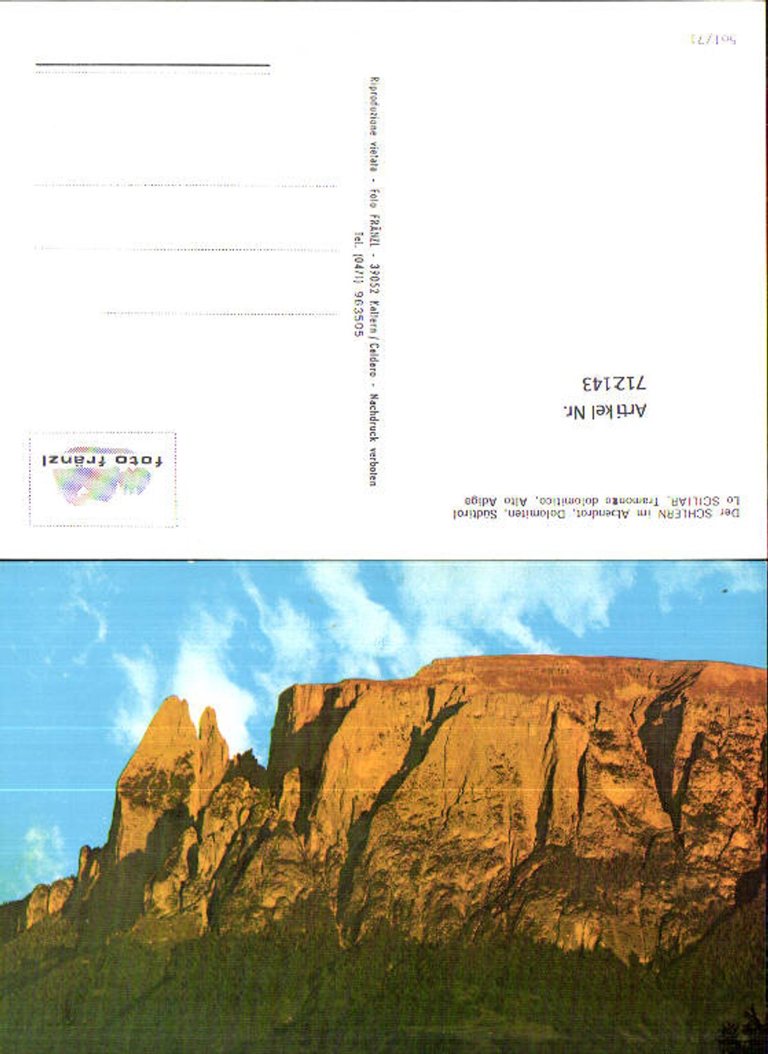 Alte Ansichtskarte – Old Postcard