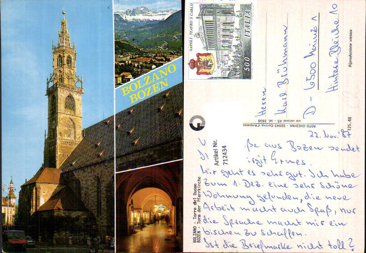 Alte Ansichtskarte – Old Postcard