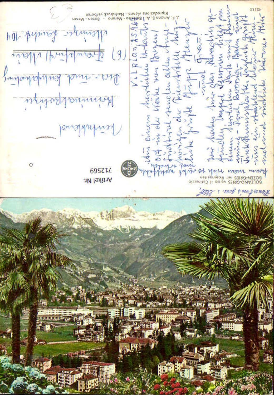 Alte Ansichtskarte – Old Postcard