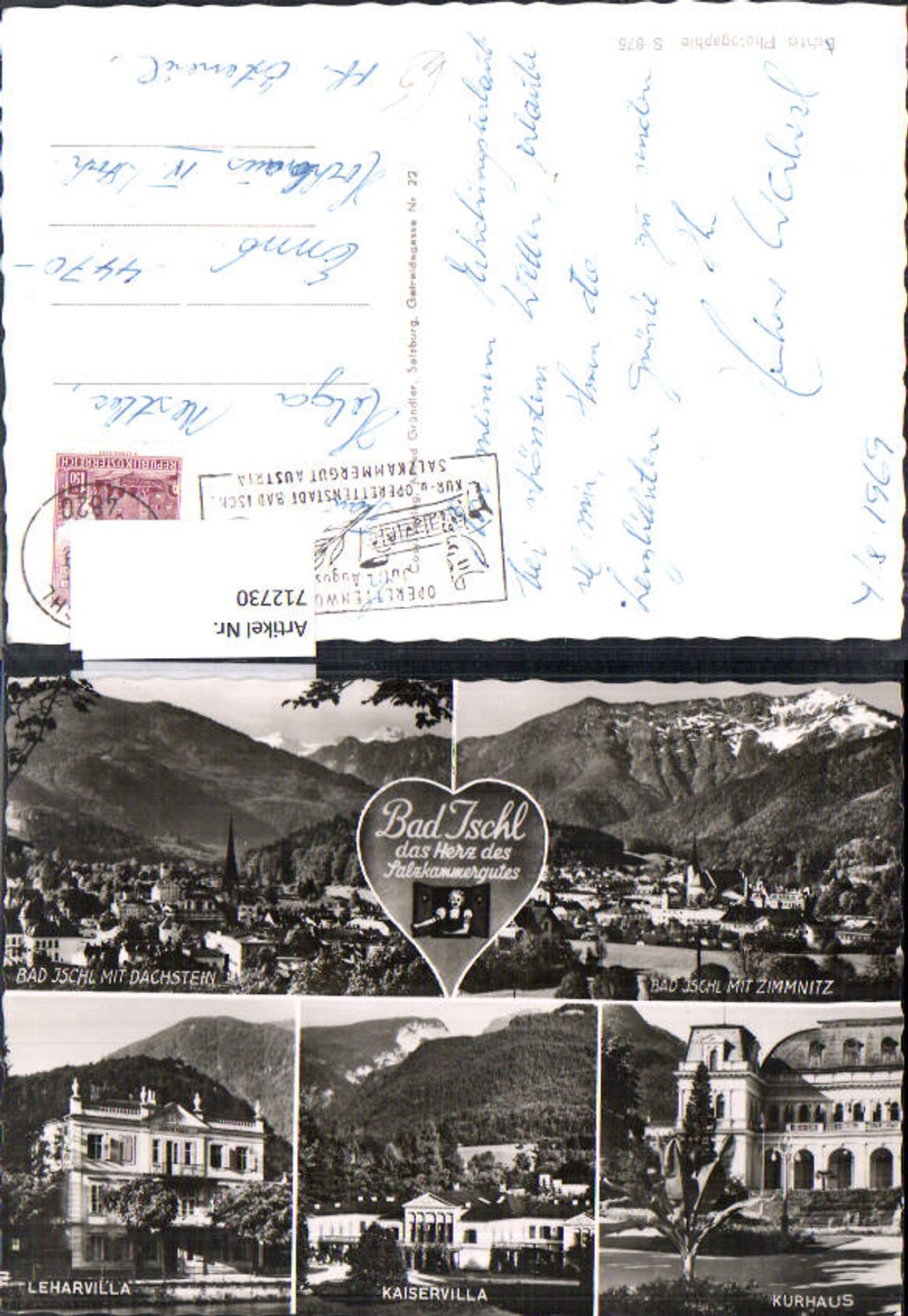 712730 Mehrbild AK Bad Ischl Salzkammergut Leharvilla Kaiservilla Kurhaus