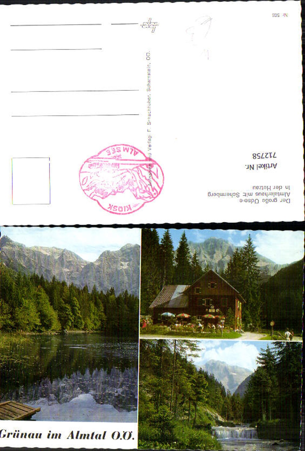712758 Mehrbild AK Große Ödsee Almtalerhaus mit Schermberg Hetzau Grünau im Almtal